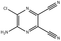 5-AMINO-6-CHLORO-2,3-DICYANOPYRAZINE 구조식 이미지