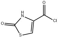 4-티아졸카르보닐클로라이드,2,3-디하이드로-2-옥소-(9Cl) 구조식 이미지