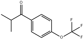 2-Methyl-1[4-(trifluoromethoxy)phenyl] propan-1-one 구조식 이미지