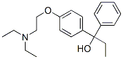 4-diethylaminoethoxy-alpha-ethylbenzhydrol Structure