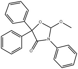 2-메톡시-3,5,5-트리페닐옥사졸리딘-4-온 구조식 이미지