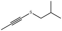 1-Propyne, 1-((2-methylpropyl)thio)- Structure