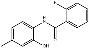 벤즈아미드,2-플루오로-N-(2-히드록시-4-메틸페닐)-(9CI) 구조식 이미지