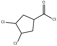 시클로펜탄카르보닐클로라이드,3,4-디클로로-(9CI) 구조식 이미지