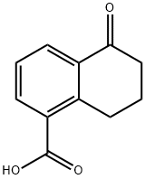 5-OXO-5,6,7,8-테트라히드로-나프탈렌-1-카르복실산 구조식 이미지