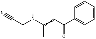 2-[(1-METHYL-3-OXO-3-PHENYL-1-PROPENYL)AMINO]ACETONITRILE Structure