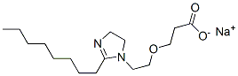 sodium 3-[2-(4,5-dihydro-2-octyl-1H-imidazol-1-yl)ethoxy]propionate 구조식 이미지