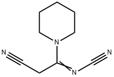 1-[2-시아노-1-(시아노이미노)에틸]피페리딘 구조식 이미지