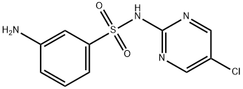 3-amino-N-5-chloropyrimidin-2-ylbenzenesulphonamide  Structure