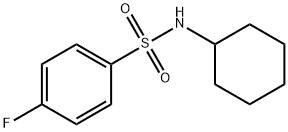 N-사이클로헥실4-플루오로벤젠설폰아미드 구조식 이미지