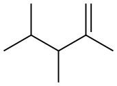 2,3,4-Trimethyl-1-pentene. 구조식 이미지