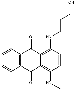 1-[(3-hydroxypropyl)amino]-4-(methylamino)anthraquinone Structure