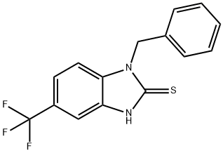 1-benzyl-5-(trifluoromethyl)-1H-benzimidazole-2-thiol Structure