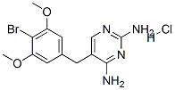 5-[(4-bromo-3,5-dimethoxyphenyl)methyl]pyrimidine-2,4-diamine hydrochloride Structure