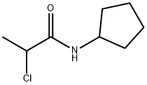 2-chloro-N-cyclopentylpropanamide Structure