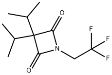 2,4-Azetidinedione, 3,3-bis(1-methylethyl)-1-(2,2,2-trifluoroethyl)- 구조식 이미지