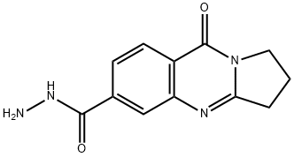 Pyrrolo[2,1-b]quinazoline-6-carboxylic acid, 1,2,3,9-tetrahydro-9-oxo-, hydrazide (9CI) Structure