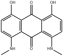 1,8-dihydroxy-4,5-bis(methylamino)anthraquinone Structure