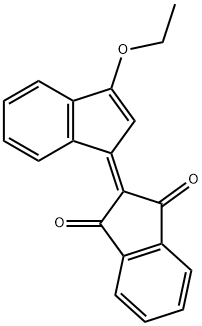 1H-Indene-1,3(2H)-dione, 2-(3-ethoxy-1H-inden-1-ylidene)- Structure