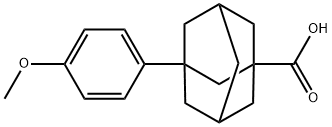 3-(4-METHOXYPHENYL)ADAMANTANE-1-CARBOXYLIC ACID Structure