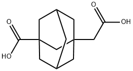 3-CARBOXYADAMANTANE-1-ACETIC ACID Structure