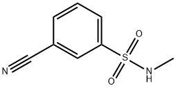 3-cyano-N-methylbenzenesulfonamide Structure