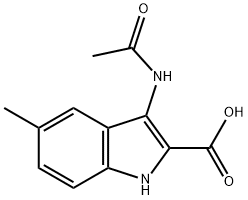 3-ACETYLAMINO-5-METHYL-1H-INDOLE-2-CARBOXYLIC ACID Structure