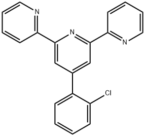 2,2':6',2''-Terpyridine, 4'-(2-chlorophenyl)- Structure