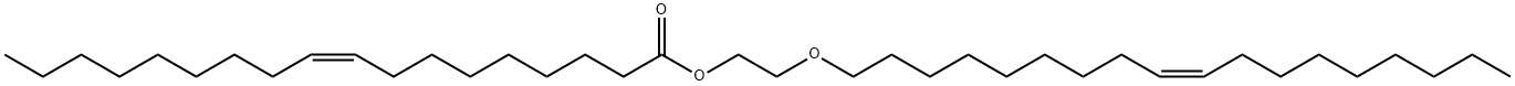 (Z)-9-Octadecenoic acid 2-[[(Z)-9-octadecenyl]oxy]ethyl ester 구조식 이미지