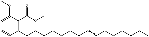 2-Methoxy-6-(8-pentadecenyl)benzoic acid methyl ester Structure