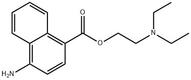 4-Amino-1-naphthalenecarboxylic acid 2-(diethylamino)ethyl ester 구조식 이미지