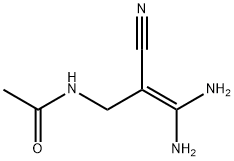 아세트아미드,N-(3,3-디아미노-2-시아노-2-프로펜-1-일)- 구조식 이미지