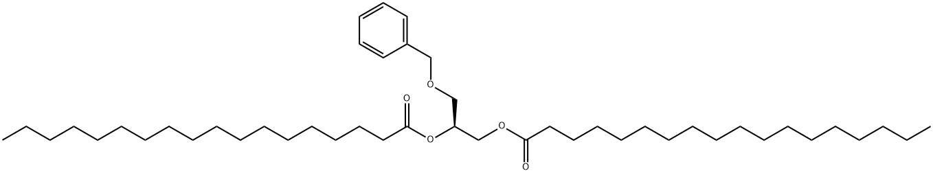 [S,(+)]-3-O-벤질-1-O,2-O-디스테아로일-L-글리세롤 구조식 이미지