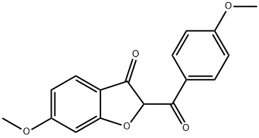 6-Methoxy-2-(4-methoxybenzoyl)-3(2H)-benzofuranone 구조식 이미지