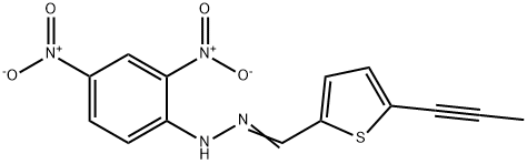 5-(1-Propynyl)-2-thiophenecarbaldehyde 2,4-dinitrophenyl hydrazone Structure