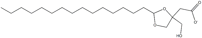 2-Pentadecyl-1,3-dioxolane-4-methanol acetate Structure