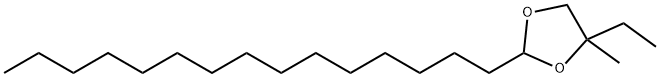 4-Ethyl-4-methyl-2-pentadecyl-1,3-dioxolane Structure