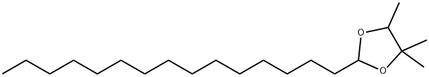 4,4,5-트리메틸-2-펜타데실-1,3-디옥솔란 구조식 이미지