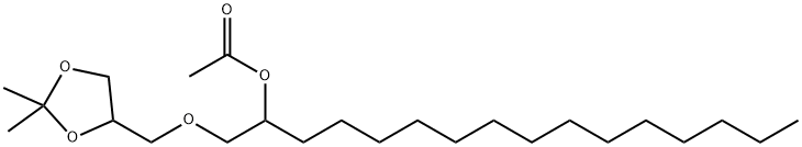 1-[(2,2-Dimethyl-1,3-dioxolan-4-yl)methoxy]hexadecan-2-ol acetate Structure