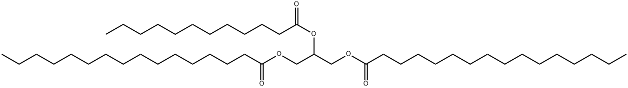 1-O,3-O-디팔미토일-2-O-라우로일-L-글리세롤 구조식 이미지