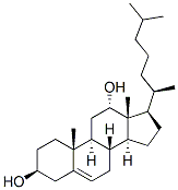 5-cholestene-3 beta,12 alpha-diol Structure