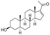 16-Allopregnen-3beta-ol-20-one 구조식 이미지