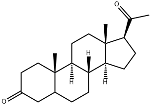 5α-Pregnane-3,20-dione 구조식 이미지