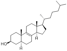 (3S,5S,10S,13R,14R,17R)-10,13-dimethyl-17-[(2R)-6-methylheptan-2-yl]-2,3,4,5,6,7,11,12,14,15,16,17-dodecahydro-1H-cyclopenta[a]phenanthren-3-ol 구조식 이미지