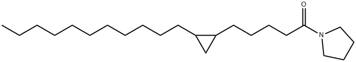 1-[5-(2-Undecylcyclopropyl)pentanoyl]pyrrolidine Structure