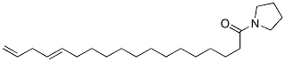 1-(1-Oxo-14,17-octadecadienyl)pyrrolidine Structure