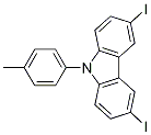 9H-Carbazole, 3,6-diiodo-9-(4-Methylphenyl)- Structure