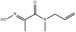 Propanamide, 2-(hydroxyimino)-N-methyl-N-2-propenyl-, (2E)- (9CI) Structure