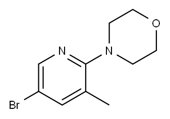 5-BROMO-3-METHYL-2-(MORPHOLINO)PYRIDINE Structure