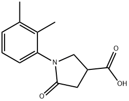 1-(2,3-DIMETHYL-PHENYL)-5-OXO-PYRROLIDINE-3-CARBOXYLIC ACID 구조식 이미지